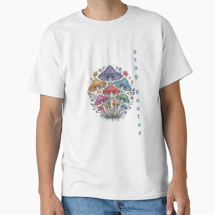 Stay Rooted| Boho Mushroom Cluster Forest by Pamthedesigner