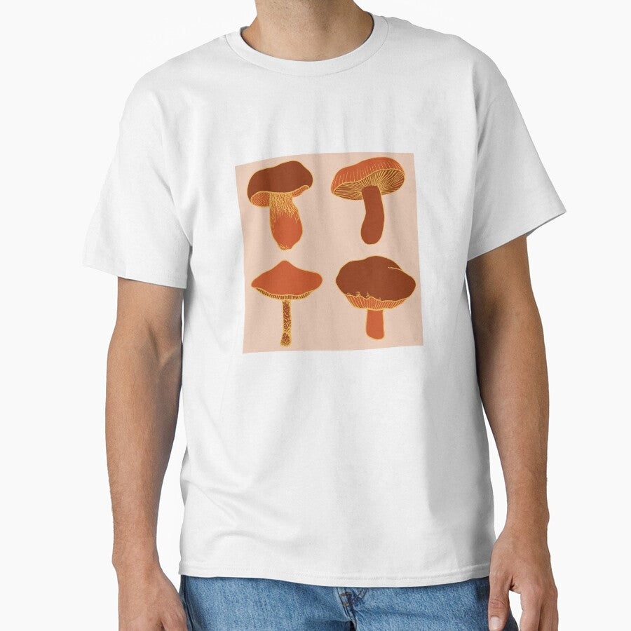 Warm toned mushroom design by hanameda