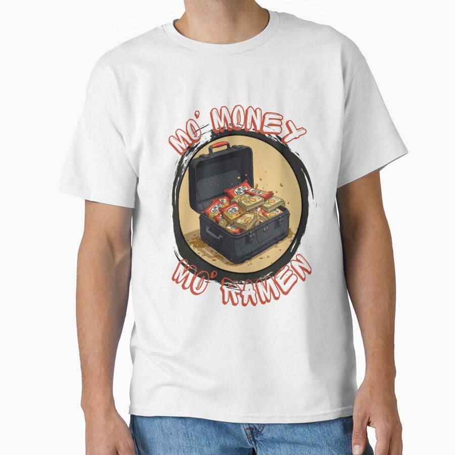 Mo' Money Mo' Ramen Shirt - White by Artistry N Ink
