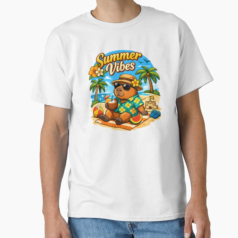 Summer Vibes Capybara by ClubAlien