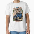 Model A blue Vintage American Classic Car by HyphThonia