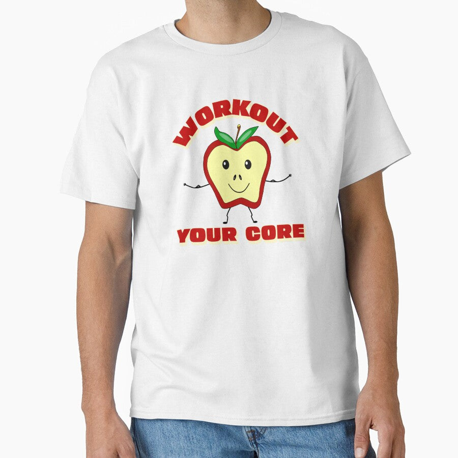 Funny Gym Workout Your Core by Sartoris Art