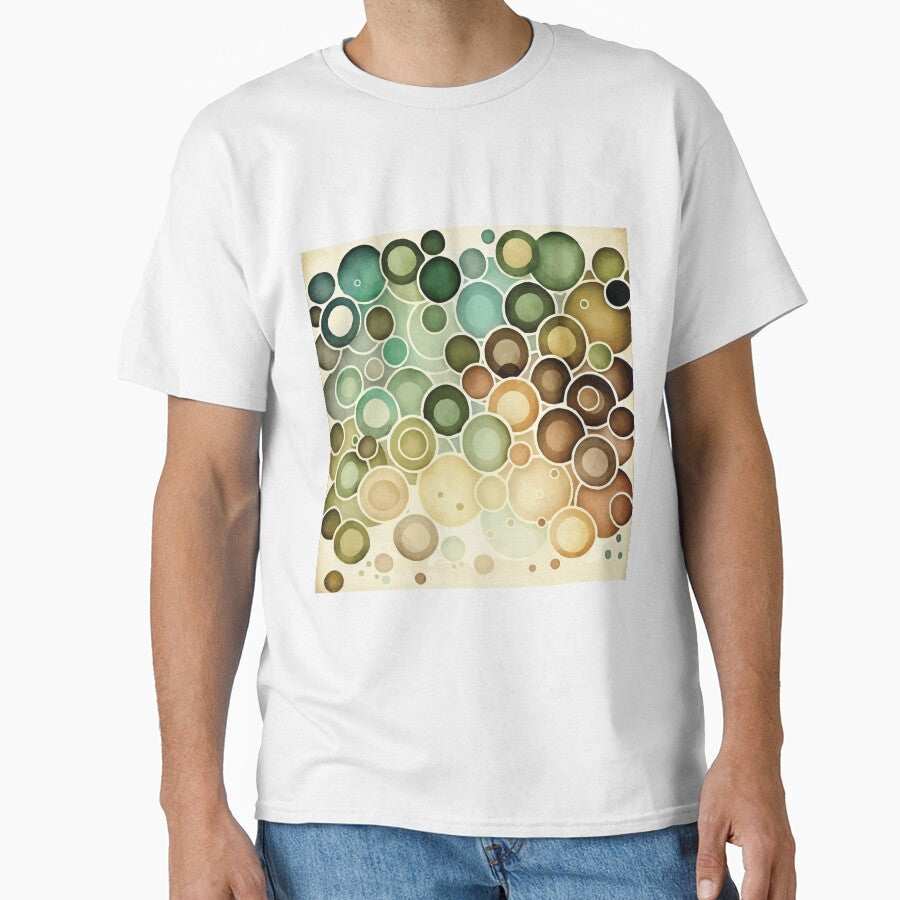 An Earth Tone Circles Watercolor design- Boho Chic Patterns by GVRDesign
