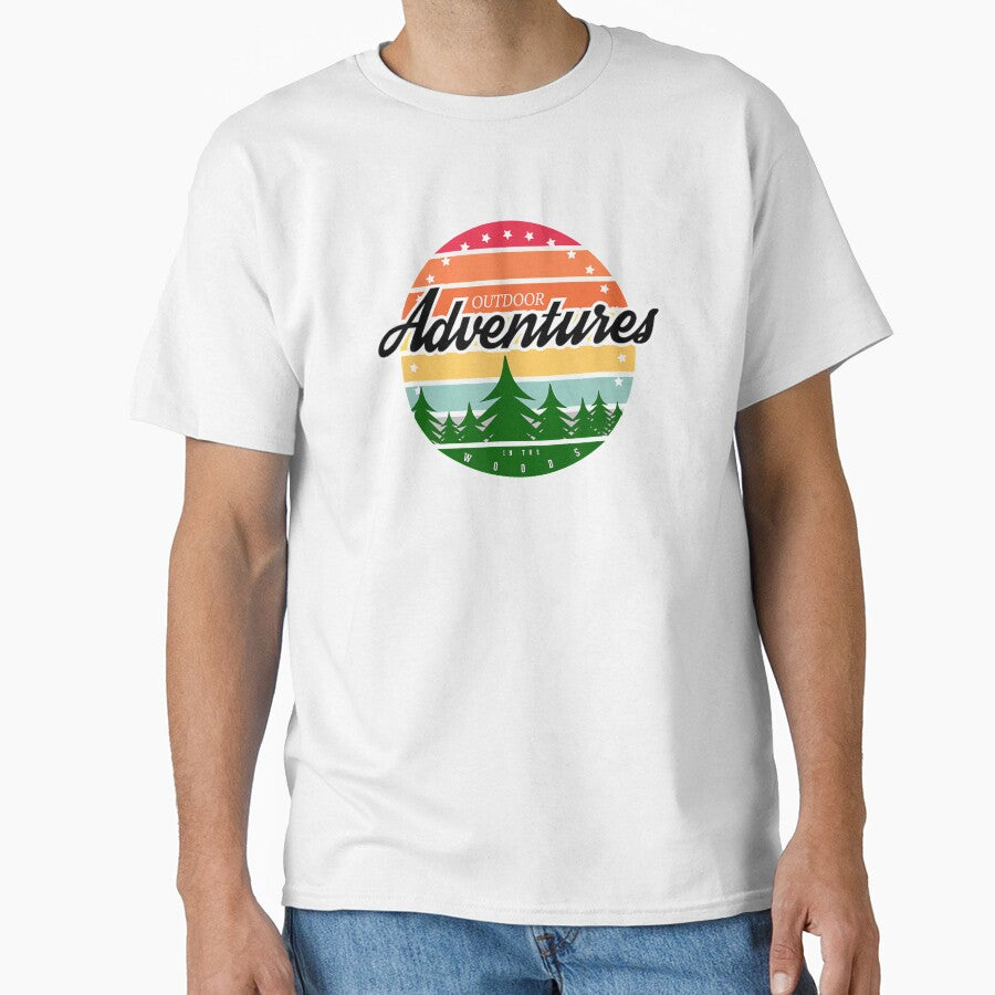 Outdoor Adventures In The Woods Retro by aguilaro