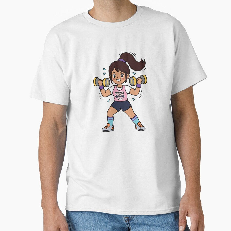 Gym Girl Cartoon Fitness Workout by sundardesigns