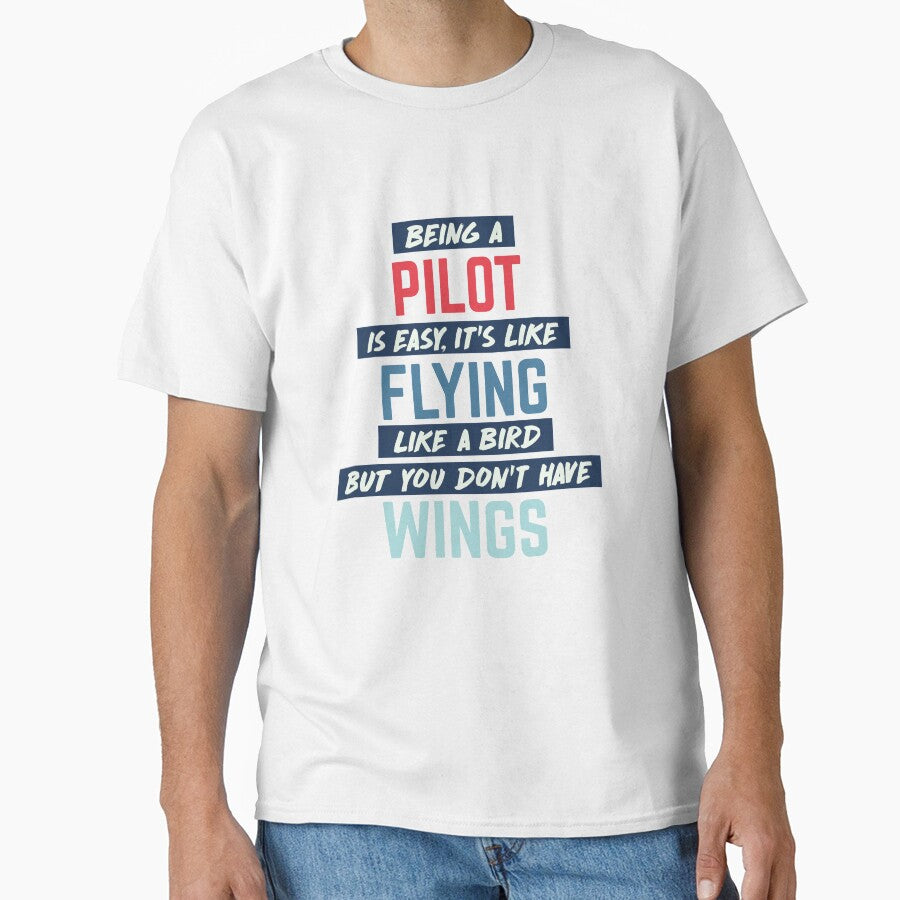Being pilot is easy. humorous quote. retro by bumperapparels