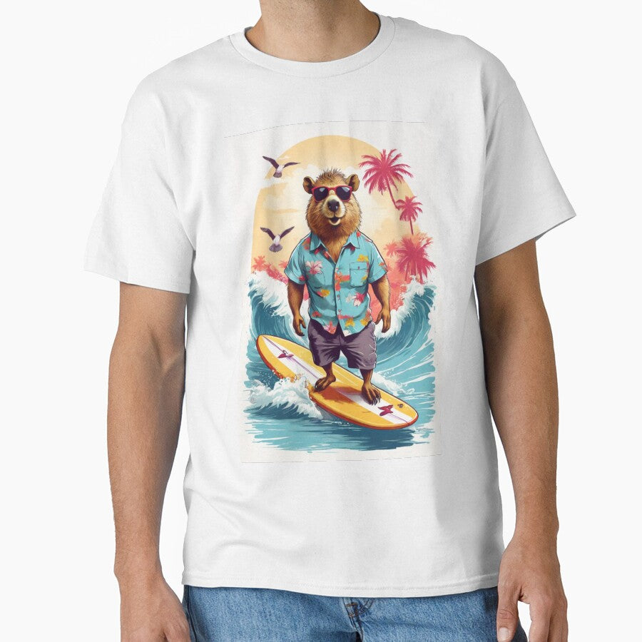 Capybara Surf Club – Vintage Wave Rider by CracStudio