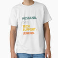 Husband Dad Tech Support Legend Funny Geek Dad Design by Ekonolotie