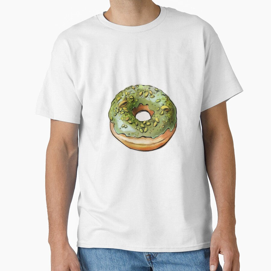 Matcha Pistachio Donut Sticker, Cute Food Sticker, Kawaii Donut Art, Laptop Sticker, Water Bottle Sticker, Bakery Lover Gift by SoftCrumbs Café