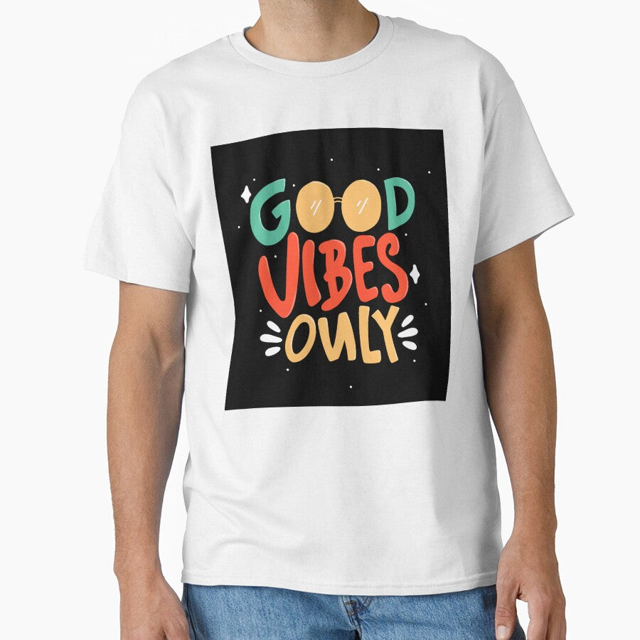 Good Vibes Only Quote Typography Lettering Hand Drawn Lettering by Peekonet