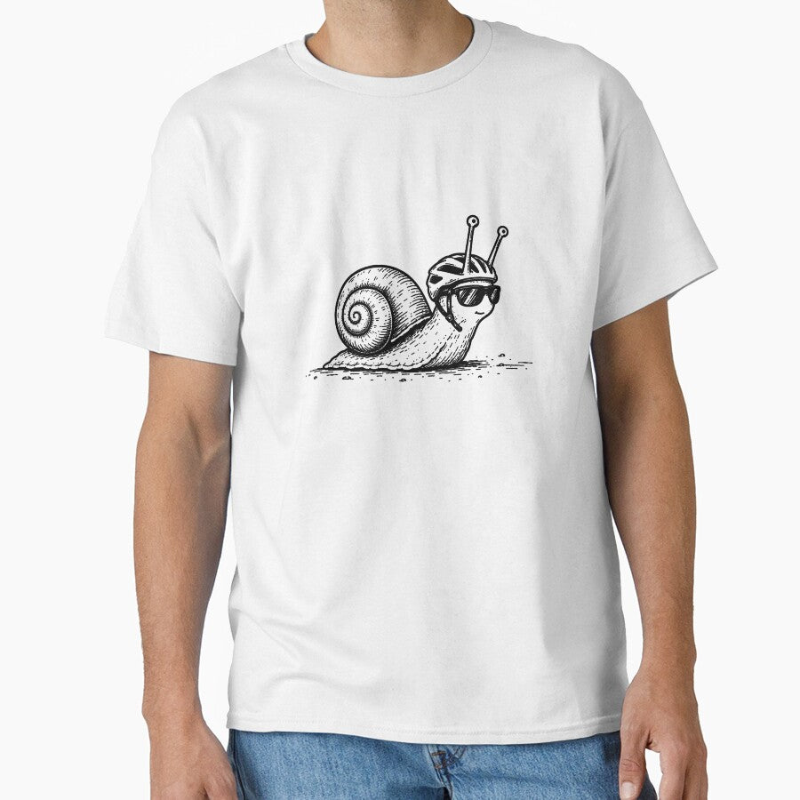 Snail Trail Funny Cycling Bicycle Touring Travel Design by MonkiFlipp