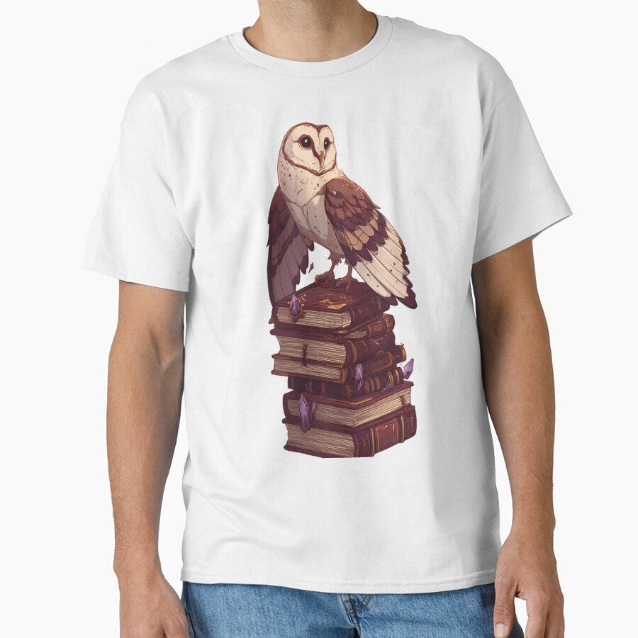 Owl Spellbook Stack Perch by IllumeInk