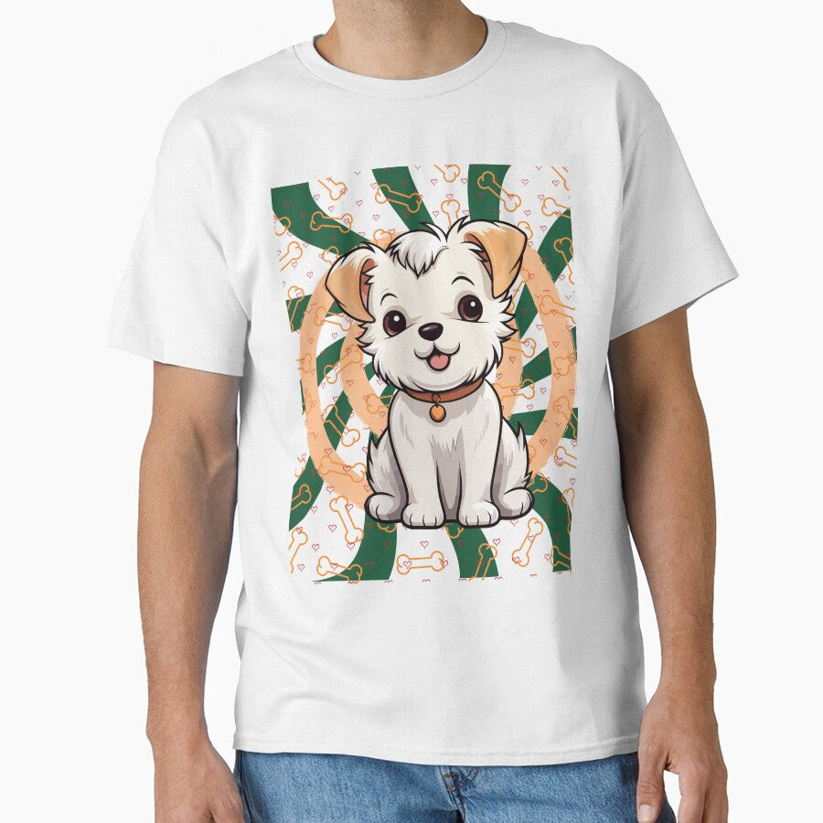 Retro Puppy Love – Cute Vintage Dog T-Shirt by LovelY PrintS