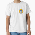 Bitcoin Gold BTG Cryptocurrency Blue and Yellow Logo by achristiaf