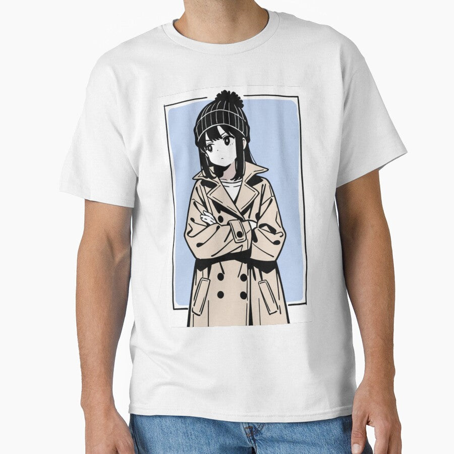 Fashion - Man in Beige Trench Coat Beanie Streetwear Anime Variant 2 by AnimeShin