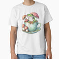 Frog and Amanita Mushrooms in a Mug by JuliaPop