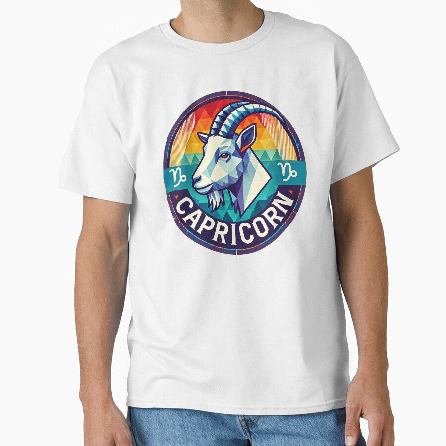 Capricorn - Modern Geometric Design by PsycheBrain