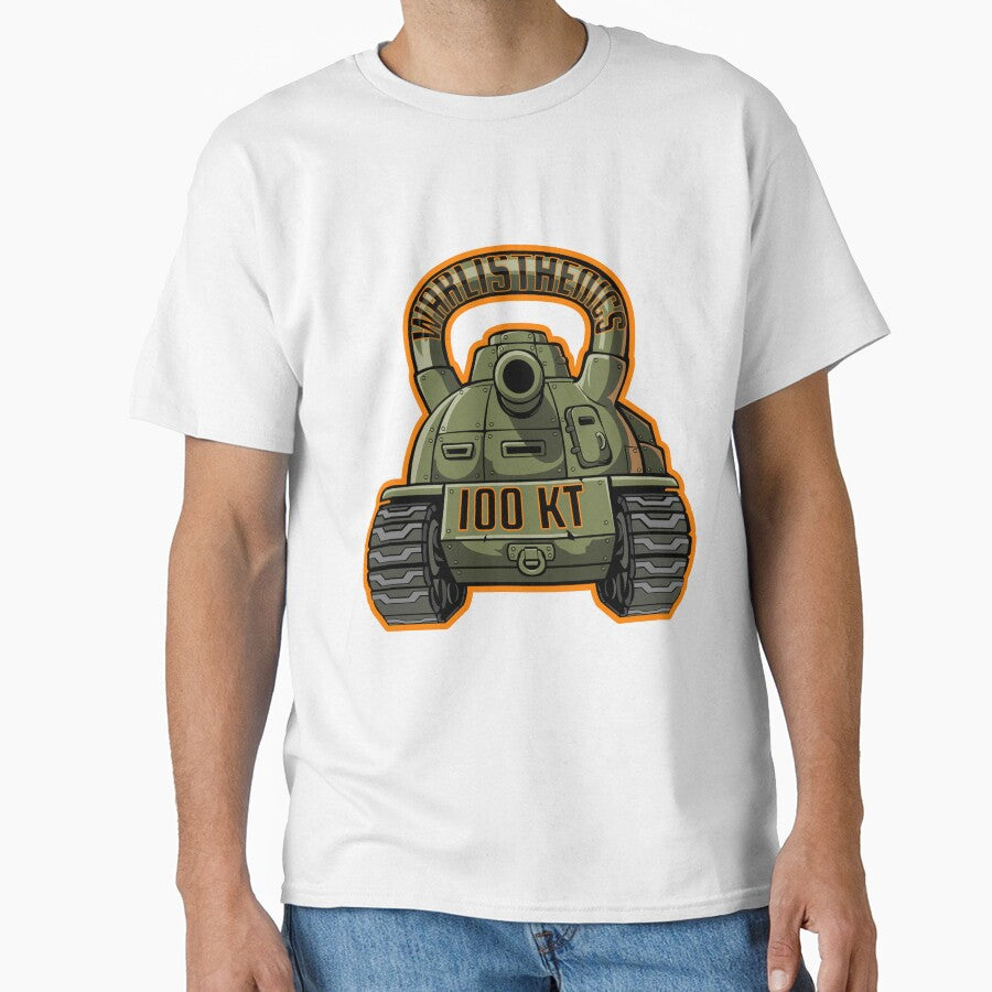 WARLISTHENICS Kettlebell Tank (orange outline) by Warlisthenics