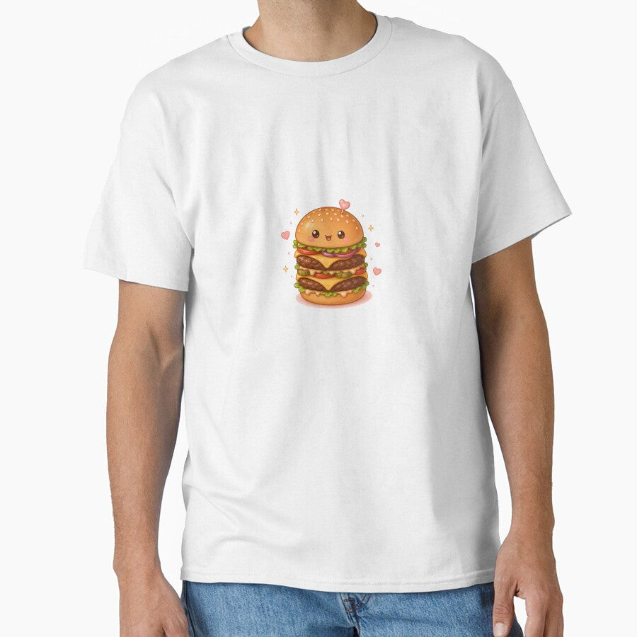 Kawaii double cheeseburger by Design by Sara