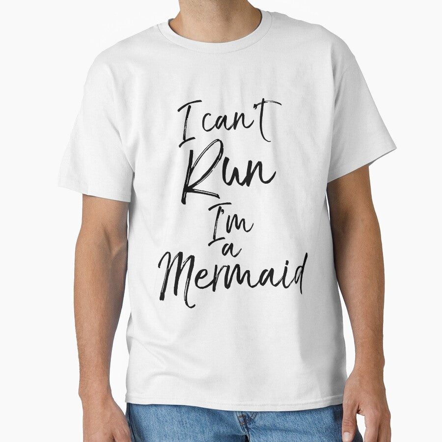 Funny I Can't Run I'm a Mermaid Funny Workout Quote by TNDesignStudio
