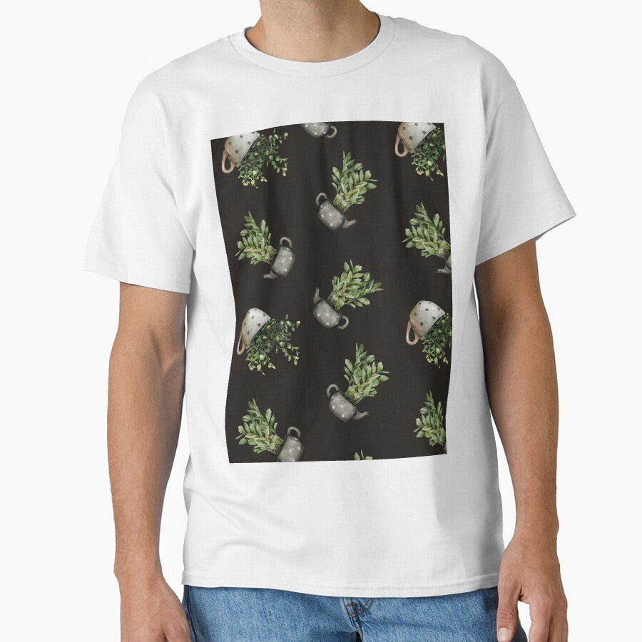 ZZ Plant Houseplant Black Love Nature Pattern by travellb
