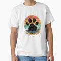 Retro Groovy Dog Paw Print - Vintage Aesthetic by Gapanaart