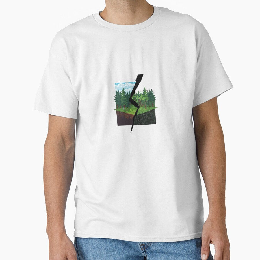 Glitch Pixel Art Forest Simulation Error by ByKayaPrints