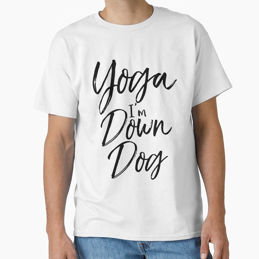 Yoga I'm Down Dog Cute Yoga Quote by TNDesignStudio