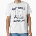Cat Calm Camping Design, Quiet Night Illustration by TeeVerse27
