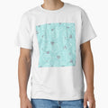 Pastel Blue Tropical Fruit Sketches Pattern by everything4eva