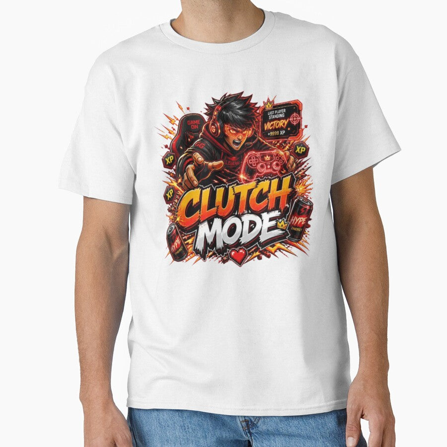 CLUTCH MODE Gamer Design | Cyber Gaming Sticker for Esports Fans by Stylestickers55
