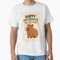 Happy Developmental Milestone – Cute Cartoon Capybara Celebration Design by EmeraldeaArt
