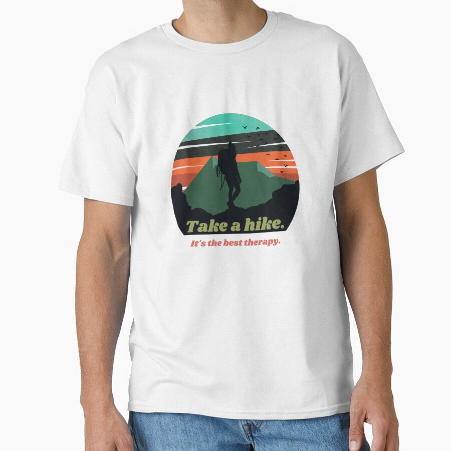 Adventure Hiking Quote - Take a hike. It's the best therapy. by ThreadMosaicCo