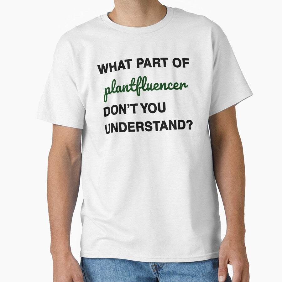 What part of plantfluencer don’t you understand? black&green font by MySciPic