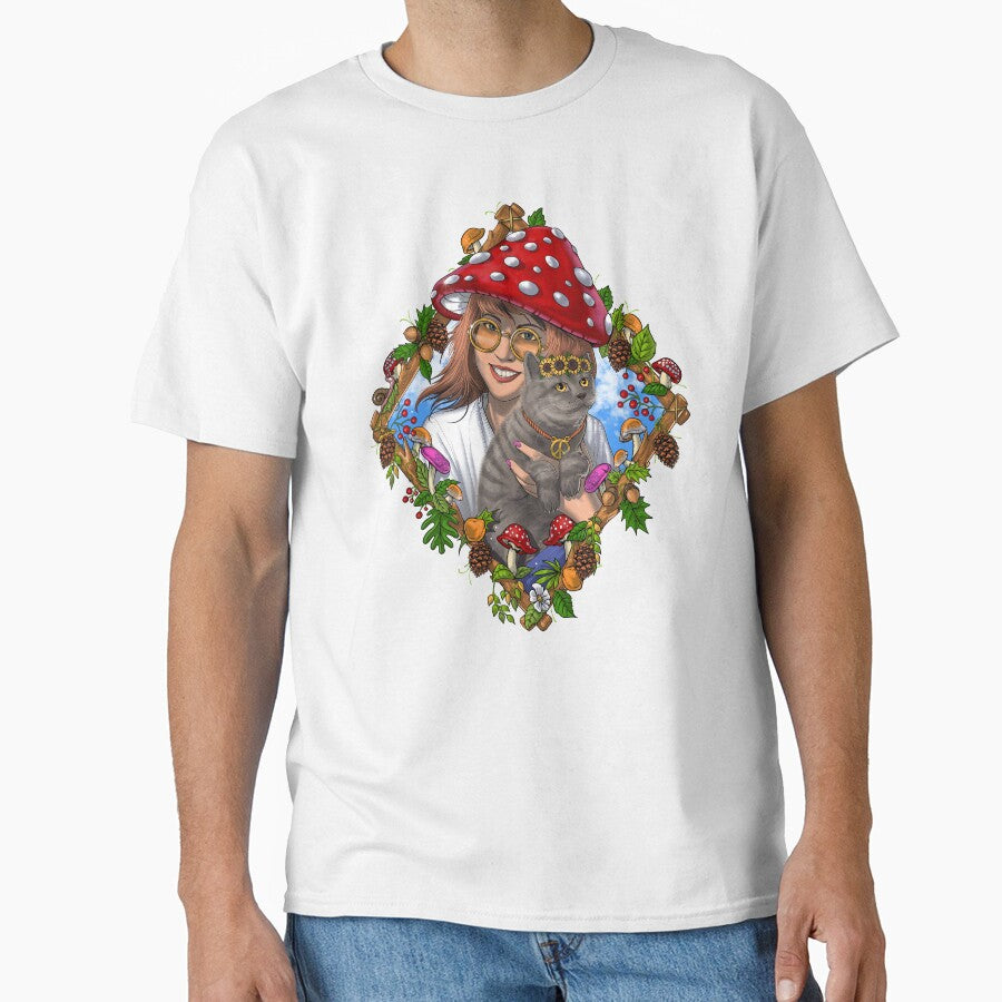 Hippie Mushroom Cat by underheaven