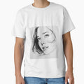 Clara the Thoughtful – Intimate Female Portrait Line Art by mliotard