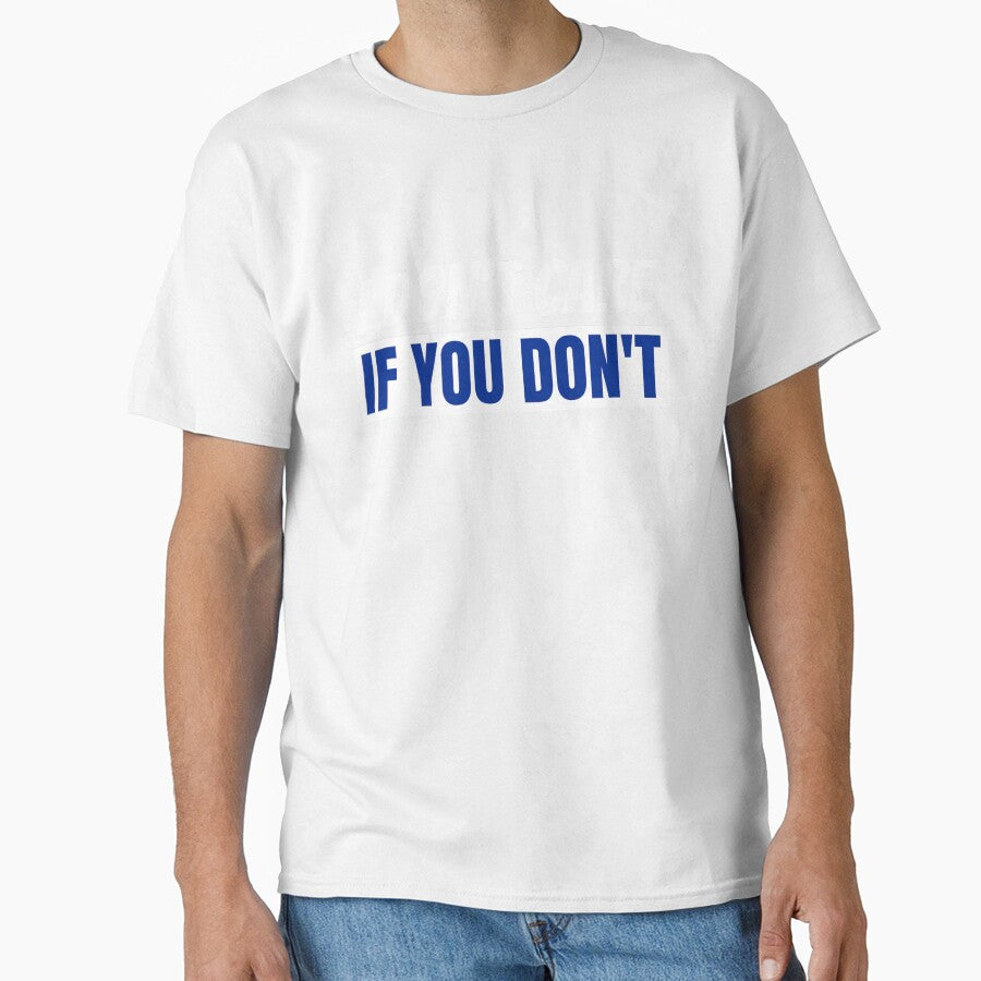 I don't care if you don't white and blue font by NerdnGeekshop