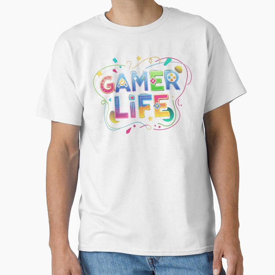 Colorful Gamer Life Graphic Design by Cloud-Riders