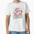 Hairy Christmas Hairdresser Messy Hair Santa by MadCatPrints