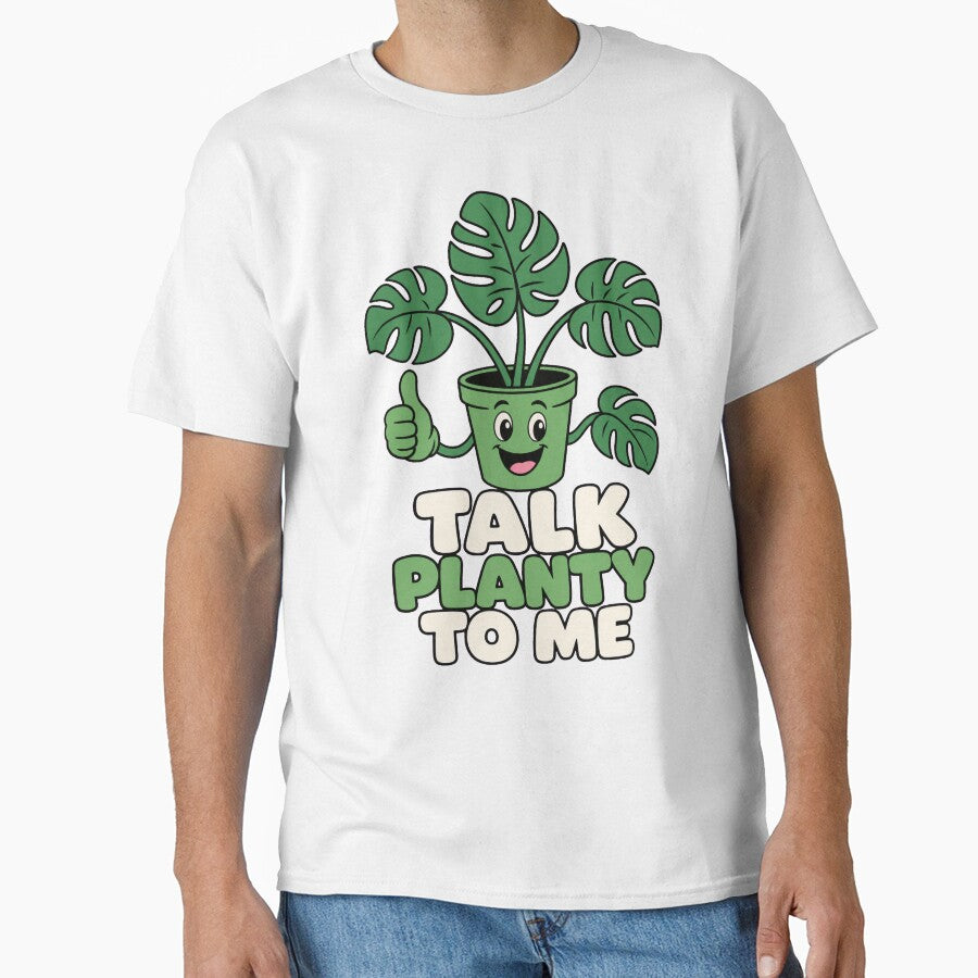 Houseplant Lady Talk Planty To Me Funny Plant Lover by VisualArtsOasis