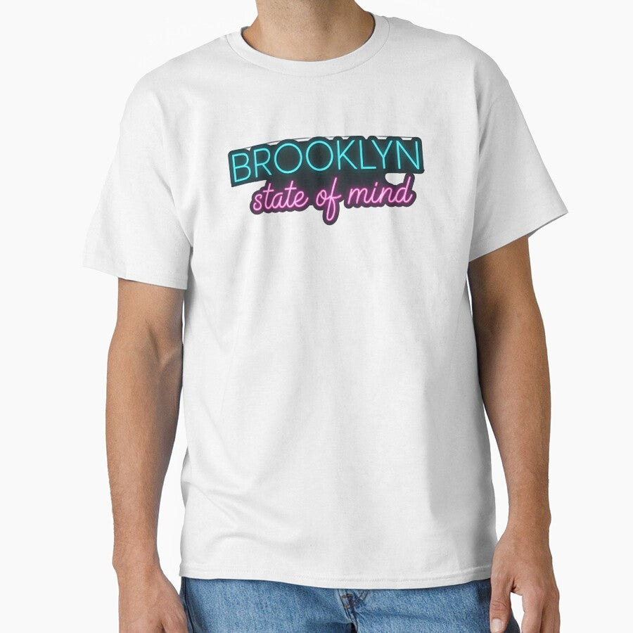 Brooklyn Neon State of Mind Retro Neon Sign T-Shirt by KoKo Tees