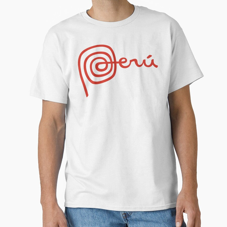 Marca Peru T-Shirt for Men - Short Sleeve Crew Neck by Teofra-Store