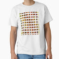 Abstract pattern overlapping colorful circles and stripes by adbrotherstudio