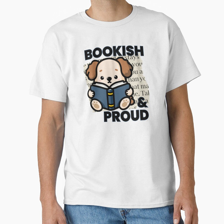 Bookish and Proud | Cute Dog Reading a Book by Kimochi-Shop