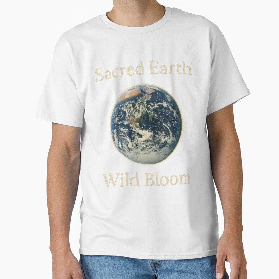 Sacred Planet, Bold Bloom – Cosmic Earth Love Design by AATGShop