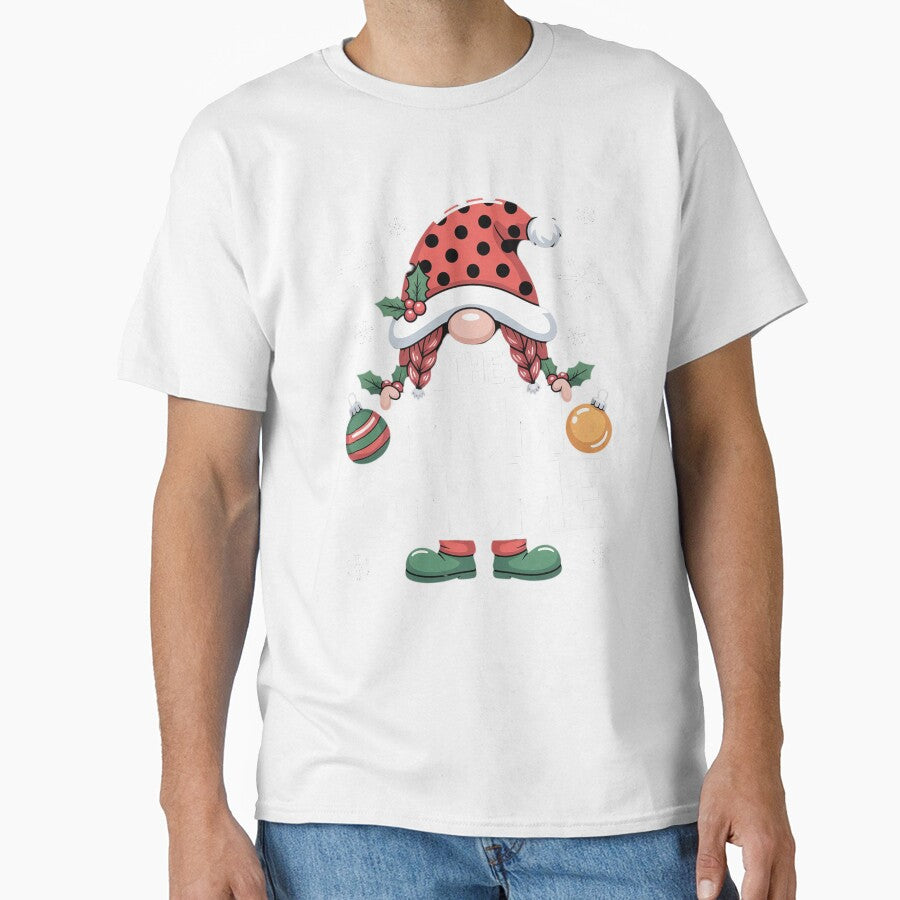 Mom Gnome Buffalo Plaid Matching Family Christmas by MinaReinger
