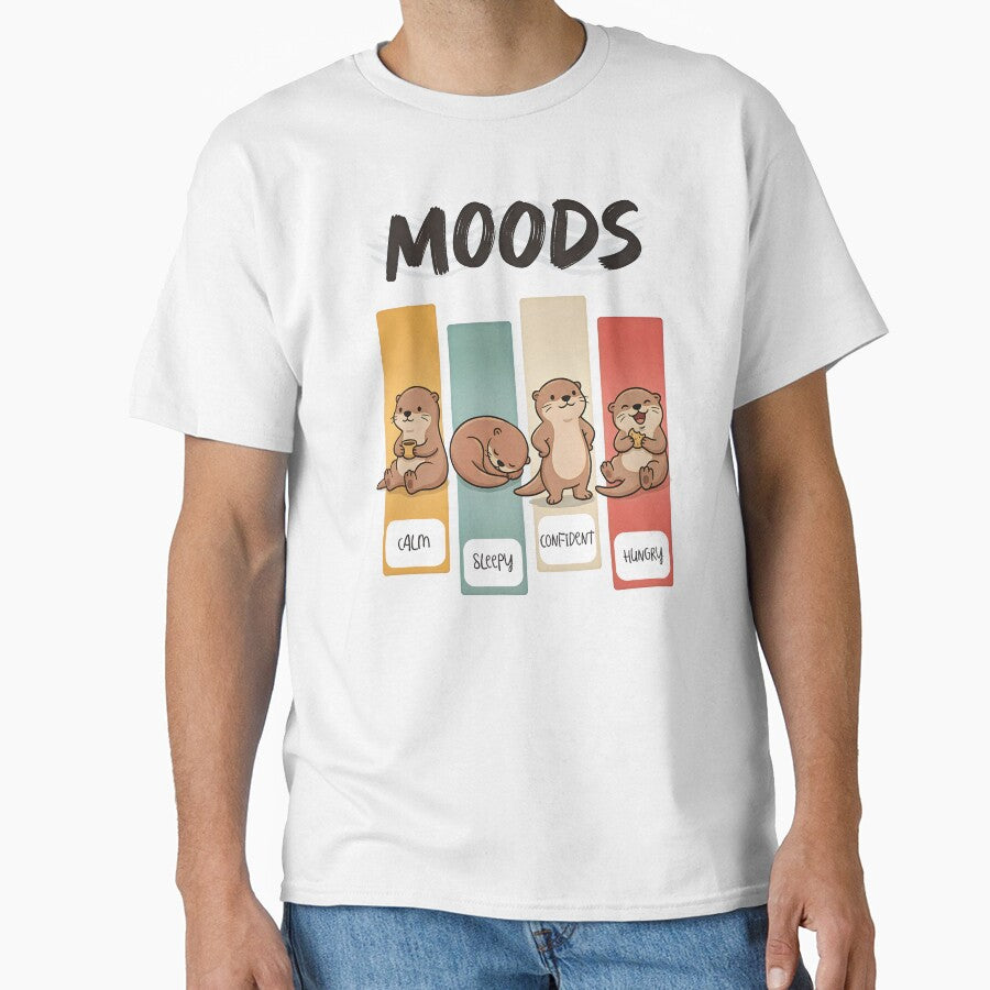 Otter Moods by Paw Print Tee
