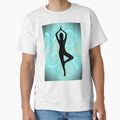 Yoga Pose Neon Blue Yoga Lettering by SoccaTamam