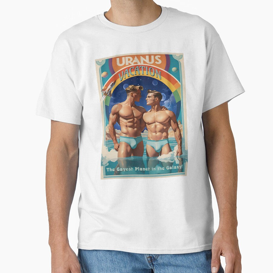 Uranus Vacation Art Nouveau Travel Poster by Live Out Gear