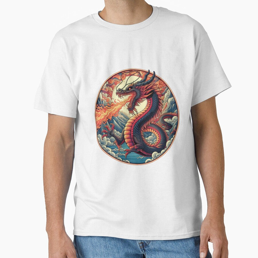 Night Fire dragon breathing fire vintage by Expressions-Sel